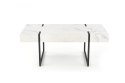 Halmar ława prostokątna BLANCA MDF okleinowany biały marmur , stal malowana czarny 110x60 Halmar ława prostokątna BLANCA MDF okleinowany biały marmur , stal malowana czarny 110x60