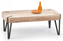 ŁAWA EMILY MDF laminat DĄB SAN REMO / stal malowana CZARNY 110x60 Halmar ŁAWA EMILY MDF laminat DĄB SAN REMO / stal malowana CZARNY 110x60 Halmar