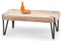 ŁAWA EMILY MDF laminat DĄB SAN REMO / stal malowana CZARNY 110x60 Halmar ŁAWA EMILY MDF laminat DĄB SAN REMO / stal malowana CZARNY 110x60 Halmar