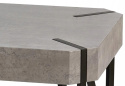 Halmar ława EMILY MDF laminat beton / stal malowana czarny 110x60 Halmar ława EMILY MDF laminat beton / stal malowana czarny 110x60