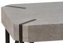 Halmar ława EMILY MDF laminat beton / stal malowana czarny 110x60 Halmar ława EMILY MDF laminat beton / stal malowana czarny 110x60