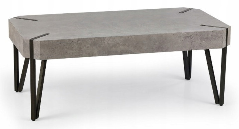 Halmar ława EMILY MDF laminat beton / stal malowana czarny 110x60 Halmar ława EMILY MDF laminat beton / stal malowana czarny 110x60