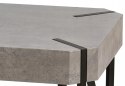 Halmar ława EMILY MDF laminat beton / stal malowana czarny 110x60 Halmar ława EMILY MDF laminat beton / stal malowana czarny 110x60