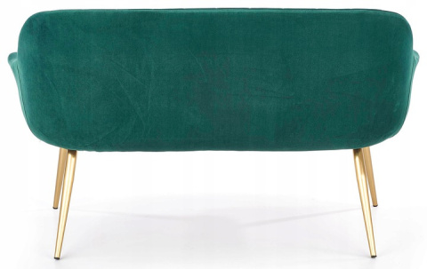 Halmar sofa ELEGANCE 2 XL tapicerka tkanina - ciemny zielony, nogi - stal malowana złote Halmar sofa ELEGANCE 2 XL tapicerka tkanina - ciemny zielony, nogi - stal malowana złote