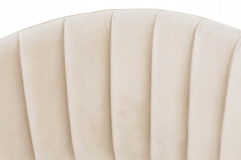 HOKER TAPICEROWANY KRZESŁO BAROWE MARGO 65 BEŻOWY - WELUR PODSTAWA METALOWA ZŁOTA połysk King Home HOKER TAPICEROWANY KRZESŁO BAROWE MARGO 65 BEŻOWY - WELUR PODSTAWA METALOWA ZŁOTA połysk King Home