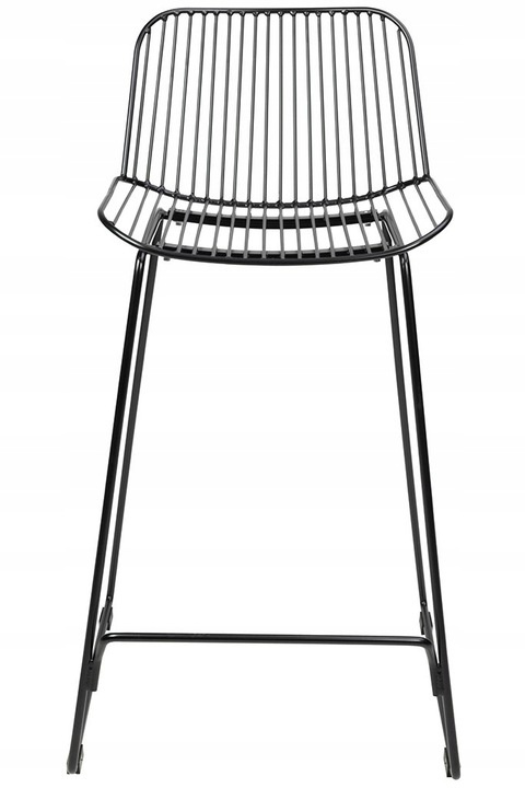 King Home Hoker MILES czarny 66 cm - metal, poduszka ekoskóra King Home Hoker MILES czarny 66 cm - metal, poduszka ekoskóra