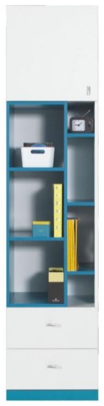 Meblar MOBI System (A) - Zestaw mebli młodzieżowych - 6 el. - szafa, dwa regały, biurko, komoda, półka Meblar MOBI System (A) - Zestaw mebli młodzieżowych - 6 el. - szafa, dwa regały, biurko, komoda, półka