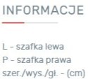 REGAŁ Z SZUFLADĄ MEBLE MŁODZIEŻOWE MOBI System MO5 Meblar - Biały Lux / Turkus - regał z szafkami i szufladą PŁYTA LAMINOWANA