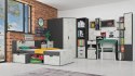 KOMODA MEBLE MŁODZIEŻOWE Meblar NANO System NA7 - Grafit / Enigma Z SZUFLADAMI dla dziecka nastolatka do salonu pokoju KOMODA MEBLE MŁODZIEŻOWE Meblar NANO System NA7 - Grafit / Enigma Z SZUFLADAMI dla dziecka nastolatka do salonu pokoju