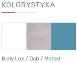 REGAŁ Z PÓŁKAMI MEBLE MŁODZIEŻOWE PLANET System PL5 Meblar -Biały / Dąb / Morski- regał z półkami i szafkami LAMINAT OBRZEŻA ABS REGAŁ Z PÓŁKAMI MEBLE MŁODZIEŻOWE PLANET System PL5 Meblar -Biały / Dąb / Morski- regał z półkami i szafkami LAMINAT OBRZEŻA ABS