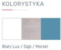 BIURKO MŁODZIEŻOWE SZAFKA SZUFLADY - Biały Lux / Dąb / Morski Meblar PLANET System PL9 MEBLE MŁODZIEŻOWE LAMINAT OBRZEŻA ABS