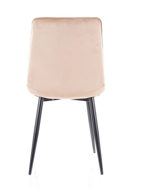 KRZESŁO PIKOWANE CHIC VELVET CZARNY STELAŻ / BEŻ BLUVEL 28 SIGNAL KRZESŁO PIKOWANE CHIC VELVET CZARNY STELAŻ / BEŻ BLUVEL 28 SIGNAL