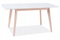 SIGNAL STÓŁ COMBO II MDF BIAŁY/ DĄB BIELONY DREWNO 120(160)X80 SIGNAL STÓŁ COMBO II MDF BIAŁY/ DĄB BIELONY DREWNO 120(160)X80