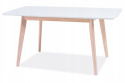 SIGNAL STÓŁ COMBO II MDF BIAŁY/ DĄB BIELONY DREWNO 120(160)X80 SIGNAL STÓŁ COMBO II MDF BIAŁY/ DĄB BIELONY DREWNO 120(160)X80