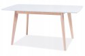 SIGNAL STÓŁ COMBO II MDF BIAŁY/ DĄB BIELONY DREWNO 120(160)X80 SIGNAL STÓŁ COMBO II MDF BIAŁY/ DĄB BIELONY DREWNO 120(160)X80