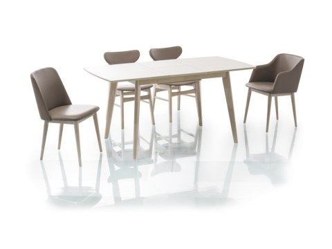 SIGNAL STÓŁ COMBO II MDF BIAŁY/ DĄB BIELONY DREWNO 120(160)X80 SIGNAL STÓŁ COMBO II MDF BIAŁY/ DĄB BIELONY DREWNO 120(160)X80