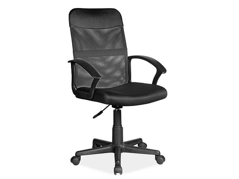 FOTEL OBROTOWY Q-702 CZARNY FOTEL OBROTOWY Q-702 CZARNY