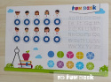 Fun Desk SS19-S - Podkładka na biurko dla dzieci, dwustronna edukacyjna, alfabet, tabliczka mnożenia, ułamki Fun Desk SS19-S - Podkładka na biurko dla dzieci, dwustronna edukacyjna, alfabet, tabliczka mnożenia, ułamki