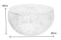 Invicta Interior INVICTA stolik LEAF 80 miedziany - metal fi 80x40 Invicta Interior INVICTA stolik LEAF 80 miedziany - metal fi 80x40
