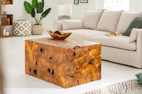 Invicta Interior INVICTA stolik kawowy SQUARE 90x60 cm - drewno tekowe Invicta Interior INVICTA stolik kawowy SQUARE 90x60 cm - drewno tekowe
