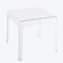 STOLIK BEZBARWNY KWADRATOWY GHOST transparentny - poliwęglan King Home 42x42 LEKKI I WYTRZYMAŁY MOŻNA SZTAPLOWAĆ STOLIK BEZBARWNY KWADRATOWY GHOST transparentny - poliwęglan King Home 42x42 LEKKI I WYTRZYMAŁY MOŻNA SZTAPLOWAĆ