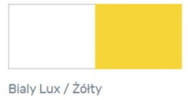 Meblar MOBI System MO11 - Bialy Lux / Żółty - biurko młodzieżowe z szufladami Meblar MOBI System MO11 - Bialy Lux / Żółty - biurko młodzieżowe z szufladami