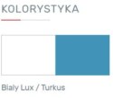 PÓŁKA WISZĄCA MEBLE MŁODZIEŻOWE MOBI System MO14 Meblar - Biały Lux / Turkus do pokoju dziecka, młodzieżowego PŁYTA LAMINOWANA