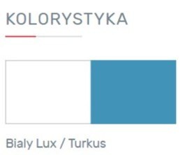REGAŁ SZAFKA Z SZUFLADAMI MOBI System MO8 Meblar - Bialy Lux / Turkus - MEBLE MŁODZIEŻOWE szafka z półkami i szufladami REGAŁ SZAFKA Z SZUFLADAMI MOBI System MO8 Meblar - Bialy Lux / Turkus - MEBLE MŁODZIEŻOWE szafka z półkami i szufladami