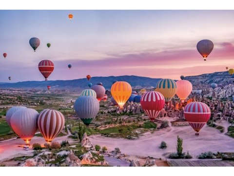 OBRAZ CAPPADOCIA 120X80 - obraz na szkle hartowanym - lot balonem OBRAZ CAPPADOCIA 120X80 - obraz na szkle hartowanym - lot balonem