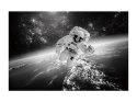 SIGNAL OBRAZ COSMONAUT 120X80 - obraz na szkle hartowanym - kosmonauta, czarno biały SIGNAL OBRAZ COSMONAUT 120X80 - obraz na szkle hartowanym - kosmonauta, czarno biały