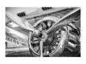 SIGNAL OBRAZ ENGINE 120X80 - obraz na szkle hartowanym - stalowe śmigła SIGNAL OBRAZ ENGINE 120X80 - obraz na szkle hartowanym - stalowe śmigła