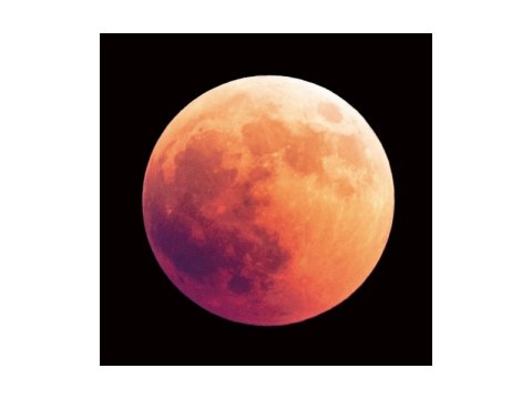 SIGNAL OBRAZ MOON 80X80 - obraz na szkle hartowanym, księżyc czarne tło SIGNAL OBRAZ MOON 80X80 - obraz na szkle hartowanym, księżyc czarne tło