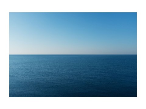 SIGNAL OBRAZ SEA VIEW 120X80 - obraz na szkle hartowanym, morze, niebieski odcienie błękitu