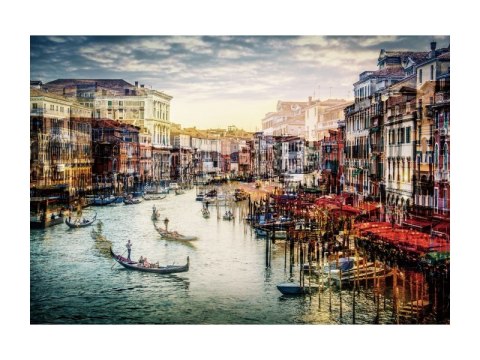 SIGNAL OBRAZ VENICE 120X80 - obraz na szkle hartowanym, Venecja pejzaż SIGNAL OBRAZ VENICE 120X80 - obraz na szkle hartowanym, Venecja pejzaż