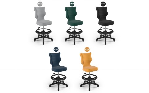 ENTELO Petit Czarny Velvet 05 rozmiar 3 WK+P - DOBRE KRZESŁO dla kręgosłupa, ortopedyczne - fotel obrotowy do biurka ENTELO Petit Czarny Velvet 05 rozmiar 3 WK+P - DOBRE KRZESŁO dla kręgosłupa, ortopedyczne - fotel obrotowy do biurka