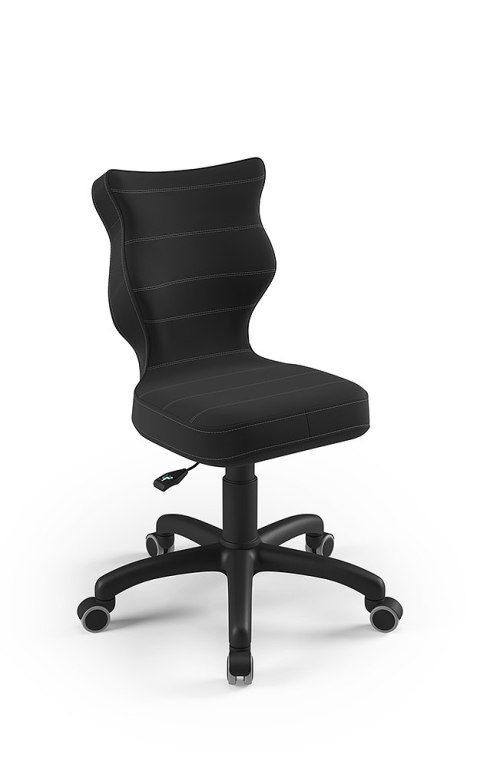 ENTELO Petit Czarny Velvet 17 rozmiar 3 - DOBRE KRZESŁO dla kręgosłupa, ortopedyczne - fotel obrotowy do biurka ENTELO Petit Czarny Velvet 17 rozmiar 3 - DOBRE KRZESŁO dla kręgosłupa, ortopedyczne - fotel obrotowy do biurka