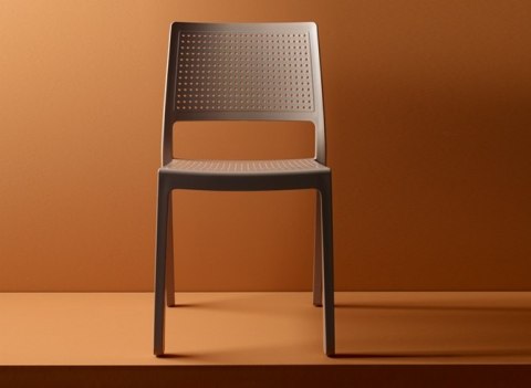 SCAB Design Krzesło Emi niebieskie wykonane z technopolimeru do jadalni, kuchni SCAB Design Krzesło Emi niebieskie wykonane z technopolimeru do jadalni, kuchni