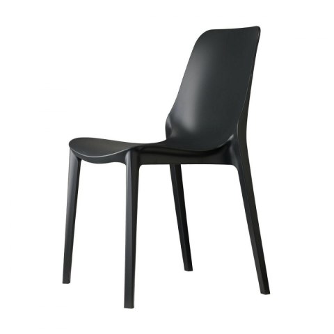 SCAB Design Krzesło Ginevra antracytowe czarne - wykonane z technopolimeru oraz włókna szklanego SCAB Design Krzesło Ginevra antracytowe czarne - wykonane z technopolimeru oraz włókna szklanego