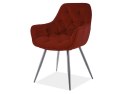 SIGNAL KRZESŁO CHERRY MATT VELVET 59 CZARNY STELAŻ / BORDO SIGNAL KRZESŁO CHERRY MATT VELVET 59 CZARNY STELAŻ / BORDO