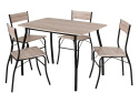 SIGNAL ZESTAW STÓŁ + 4 KRZESŁA MODUS MDF DĄB / CZARNY SIGNAL ZESTAW STÓŁ + 4 KRZESŁA MODUS MDF DĄB / CZARNY