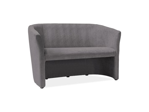 SOFA TM-2 CIEMNA SZARA LIRA 15 / WENGE - kanapa dwuosobowa SOFA TM-2 CIEMNA SZARA LIRA 15 / WENGE - kanapa dwuosobowa