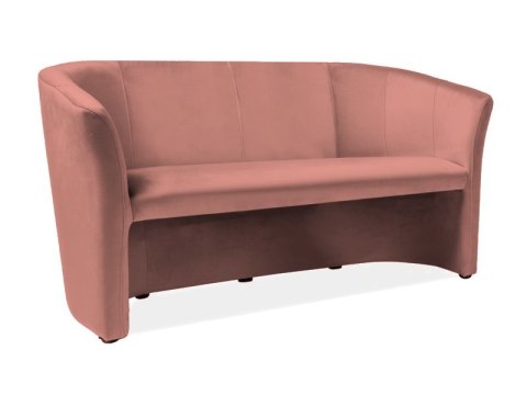 SOFA TM-3 VELVET ANTYCZNY RÓŻ BLUVEL 52 / WENGE - kanapa trzyosobowa, jasny róż SOFA TM-3 VELVET ANTYCZNY RÓŻ BLUVEL 52 / WENGE - kanapa trzyosobowa, jasny róż