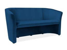 SOFA TM-3 VELVET GRANATOWA BLUVEL 86 / WENGE - kanapa trzyosobowa