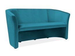 SOFA TM-3 VELVET TURKUS BLUVEL 85 / WENGE - kanapa trzyosobowa