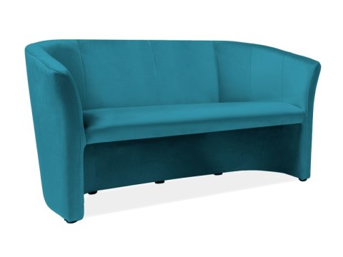 SOFA TM-3 VELVET TURKUS BLUVEL 85 / WENGE - kanapa trzyosobowa SOFA TM-3 VELVET TURKUS BLUVEL 85 / WENGE - kanapa trzyosobowa