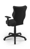 ENTELO Duo Czarny Velvet 17 rozmiar 5 - DOBRE KRZESŁO dla kręgosłupa, ortopedyczne - fotel obrotowy do biurka