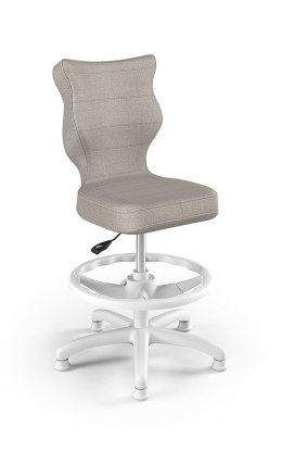 ENTELO Petit Biały Monolith 03 rozmiar 3 WK+P - DOBRE KRZESŁO dla kręgosłupa, ortopedyczne - fotel obrotowy do biurka
