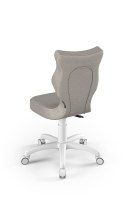 ENTELO Petit Biały Monolith 03 rozmiar 4 - DOBRE KRZESŁO dla kręgosłupa, ortopedyczne - fotel obrotowy do biurka