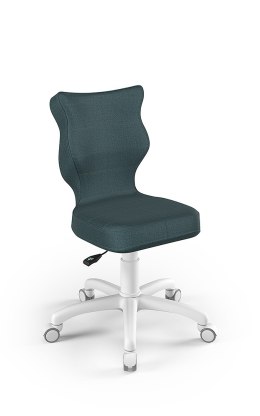 ENTELO Petit Biały Monolith 06 rozmiar 4 - DOBRE KRZESŁO dla kręgosłupa, ortopedyczne - fotel obrotowy do biurka