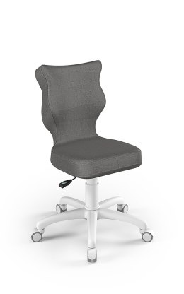 ENTELO Petit Biały Monolith 33 rozmiar 3 - DOBRE KRZESŁO dla kręgosłupa, ortopedyczne - fotel obrotowy do biurka